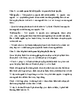 Đề thi cuối kì luật dân sự | Trường Đại học Luật - Đại học Quốc gia Hà Nội