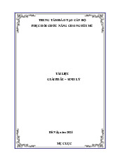Tài liệu Giải Phẫu Sinh Lý | Đại học Y Dược Thành phố Hồ Chí Minh