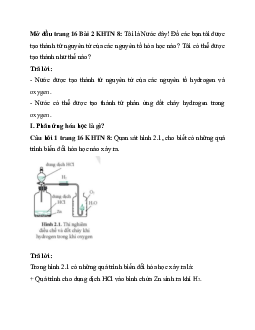 Giải Khoa học tự nhiên 8 bài 2: Phản ứng hóa học và năng lượng của phản ứng hóa học | Cánh diều