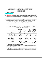 Lý thuyết ôn tập Chương 3: Trình Bày Dữ Liệu Thống Kê và Phân Tổ Thống Kê | Thống kê trong kinh tế và kinh doanh | Trường Đại học Kinh tế Quốc dân