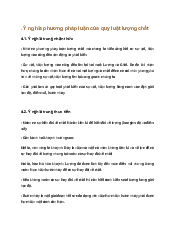 Lượng chất - Triết học Mác - Lênin | Trường Đại học Vinh