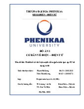 Thiết kế và chế tạo mạch cắt nguồn khi quá áp 5V sử dụng rơ le | Báo cáo đồ án học phần Cơ bản về điện tử - Điện tử
