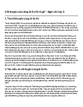 Cốt truyện của Lặng lẽ Sa Pa là gì? - Ngữ văn lớp 9