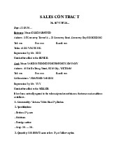 Exporting Rice Sales Contract No. 007/VNF/20...