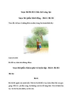 Soạn bài Bà tôi trang 69 | Tiếng việt 2 | Chân trời sáng tạo