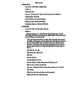 Bệnh án Mắt: Viêm Mống Mắt Thể Mi Cấp - Tài Liệu Tham Khảo