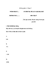 Bộ đề thi giữa học kì 1 môn Toán 7 năm 2024 - 2025 sách Cánh diều