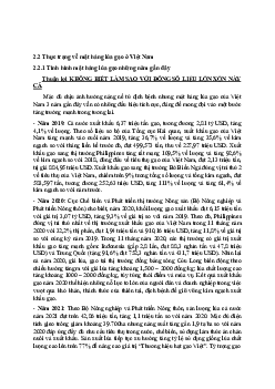 Thực trạng lúa gạo ở Việt Nam trong 3 năm gần đây | Kinh tế vi mô | Trường đại học Thương Mại