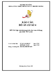 Đề cương môn Lập trình mạng máy tính- Trường Đại học bách khoa - Đại học đà nẵng.