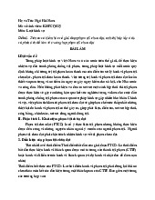 Bài kiểm tra môn Luật Hình Sự - Đề bài: Trên cơ sở kiến thức về giai đoạn phạm tội chưa đạt, anh/chị hãy lấy ví dụ và phân tích để làm rõ trường hợp phạm tội chưa đạt