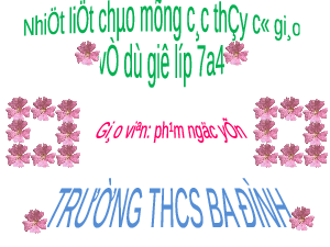 Giáo án điện tử Toán 7 Cánh diều: Bài tập cuối chương 4