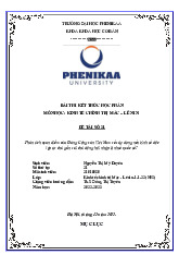 Phân tích quan điểm của Đảng Cộng sản Việt Nam về xây dựng nền kinh tế độc lập tự chủ gắn với chủ động hội nhập kinh tế quốc tế? | Bài thi kết thúc học phần Kinh tế chính trị Mác - Lênin | Trường Đại học Phenika