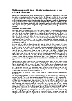 Tài liệu "Tác động của chủ nghĩa dân túy đối với phong trào cộng sản và công nhân quốc tế hiện nay"