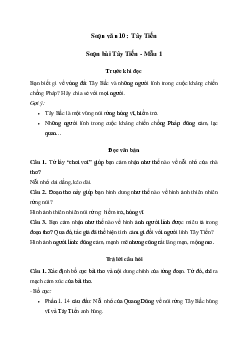 Soạn bài Tây Tiến -  Ngữ Văn 10 Chân trời sáng tạo