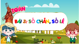 Giáo án điện tử Toán 4 Bài 3 Cánh diều: Số chẳn, số lẻ