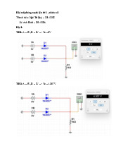 Bài Mô Phỏng và Phân Tích Kết Quả | Môn Mạch điện tử 1 - Đại học Sư phạm Kỹ thuật Thành phố Hồ Chí Minh