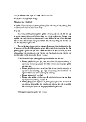 Nhập môn Khoa học xã hội và nhân văn, phương pháp phỏng vấn | Đại học Sư Phạm Hà Nội
