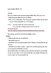 Bài tập Dẫn luận ngôn ngữ | Trường Đại học Ngoại ngữ, Đại học Đà Nẵng