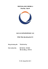 Nhận diện phương tiện ô tô | Báo cáo giữa kì môn Học sâu (deep learning) | Trường Đại học Phenikaa