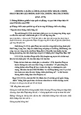 Lý thuyết ôn tập LSĐ./ Trường đại học Nguyễn Tất Thành