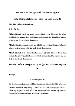 Soạn bài Cánh đồng của bố trang 45 | Tiếng việt 2 | Chân trời sáng tạo
