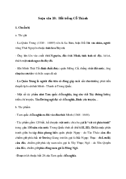 Soạn bài Hồi trống Cổ Thành - Cánh diều 10