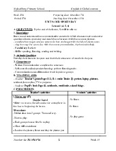 Giáo án môn Tiếng anh lớp 4 tuần 15 - Unit 9: Our sports today | Bộ sách Global Success | Tiểu học ( Chương trình mới)