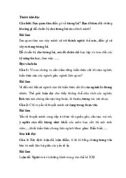 Soạn bài Người trẻ và những hành trang vào thế kỉ XXI | Ngữ văn 11 Chân trời sáng tạo