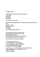 Trắc nghiệm công nghệ phần mềm | Công nghệ phần mềm | Trường Đại học Thủy Lợi