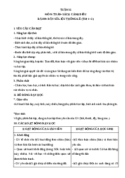 Giáo án Toán lớp 4 Tuần 32 | Cánh diều