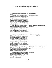 Các nội dung cơ bản và khái niệm cần nắm vững | Kinh tế chính trị Mác - Lênin | Đại học Tôn Đức Thắng