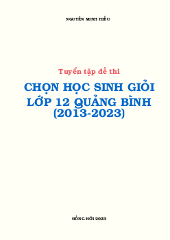 Tuyển tập đề thi học sinh giỏi Toán 12 sở GD&ĐT Quảng Bình (2013 – 2023)