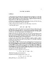 Bài tập ma trận Hóa học | Đại học Sư phạm Hà Nội