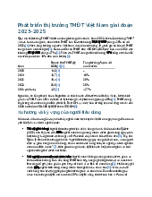 Sự phát triển thị trường TMĐT Việt Nam giai đoạn 2023-2025