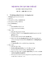 Nội dung ôn tập thi cuối kỳ môn học: Nhập môn lập trình học kỳ 1 – năm học 2022-2023 | Trường Đại học Công nghệ Thông tin, Đại học Quốc gia Thành phố Hồ Chí Minh