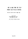 Bộ 10 đề thi ôn tập môn Pháp luật đại cương | Học viện Ngân hàng
