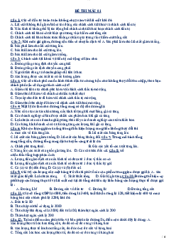 Đề thi mẫu ôn tập Kinh tế vi mô