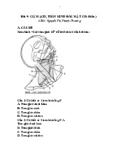 Trắc nghiệm Bài 9: Cơ, mạch, thần kinh đầu mặt cổ | Môn Giải phẫu 1 - Đại học Cần Thơ
