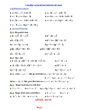 Bài Tập Toán 8 Tổng Hợp Những Hằng Đẳng Thức Đáng Nhớ Có Lời Giải