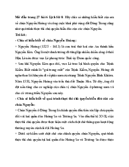Giải sách giáo khoa Lịch sử 8 bài 6: Công cuộc khai phá vùng đất phía nam từ thế kỉ XVI đến thế kỉ XVIII | Kết nối tri thức