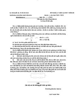 Đề kiểm tra giữa kì năm học 2018-2019 - Xác suất thống kê | Trường Đại học CNTT Thành Phố Hồ Chí Minh