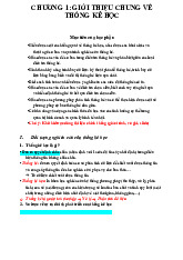 Chương 1: Giới thiệu về Thống kê Học và Ứng Dụng trong Nghiên Cứu môn Thống kê trong kinh tế và kinh doanh | Trường Đại học Kinh Tế Quốc Dân