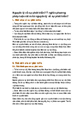 Nguyên lý về sự phát triển? Ý nghĩa phương pháp luận rút ra từ nguyên lý về sự phát triển?