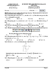 Đề thi thử THPT Quốc gia 2025 môn Toán cụm chuyên môn số 3, Đắk Lắk
