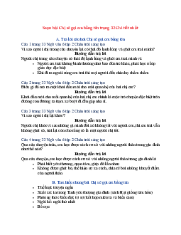 Soạn Ngữ văn 6 sách Chân trời sáng tạo bài Chị sẽ gọi em bằng tên
