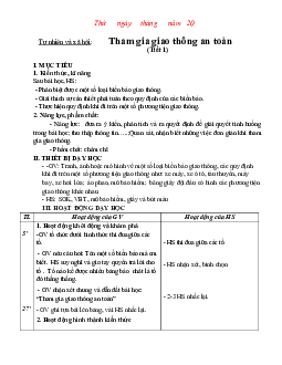 Giáo án Tự nhiên và xã hội 2 sách Chân trời sáng tạo (Cả năm)| Tuần 11