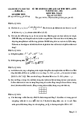 Đề học sinh giỏi tỉnh Toán THPT&GDTX năm 2024 – 2025 sở GD&ĐT Đắk Lắk