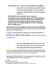 Câu hỏi môn: GIS và Quản lý đô thị thông minh ( Đề mở) - Quản lý đô thị | Trường Đại học Kiến trúc Hà Nội