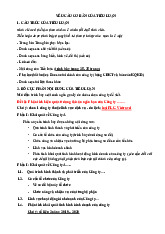 Yêu cầu cơ bản của tiểu luận về cấu trúc và khái quát