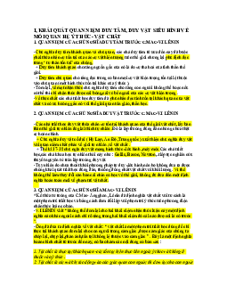 Nội dung và ý nghĩa phương pháp luận của mối quan hệ biện chứng giữa vật chất?